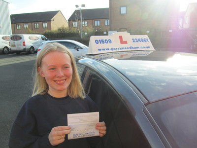 Bethan passes on first attempt